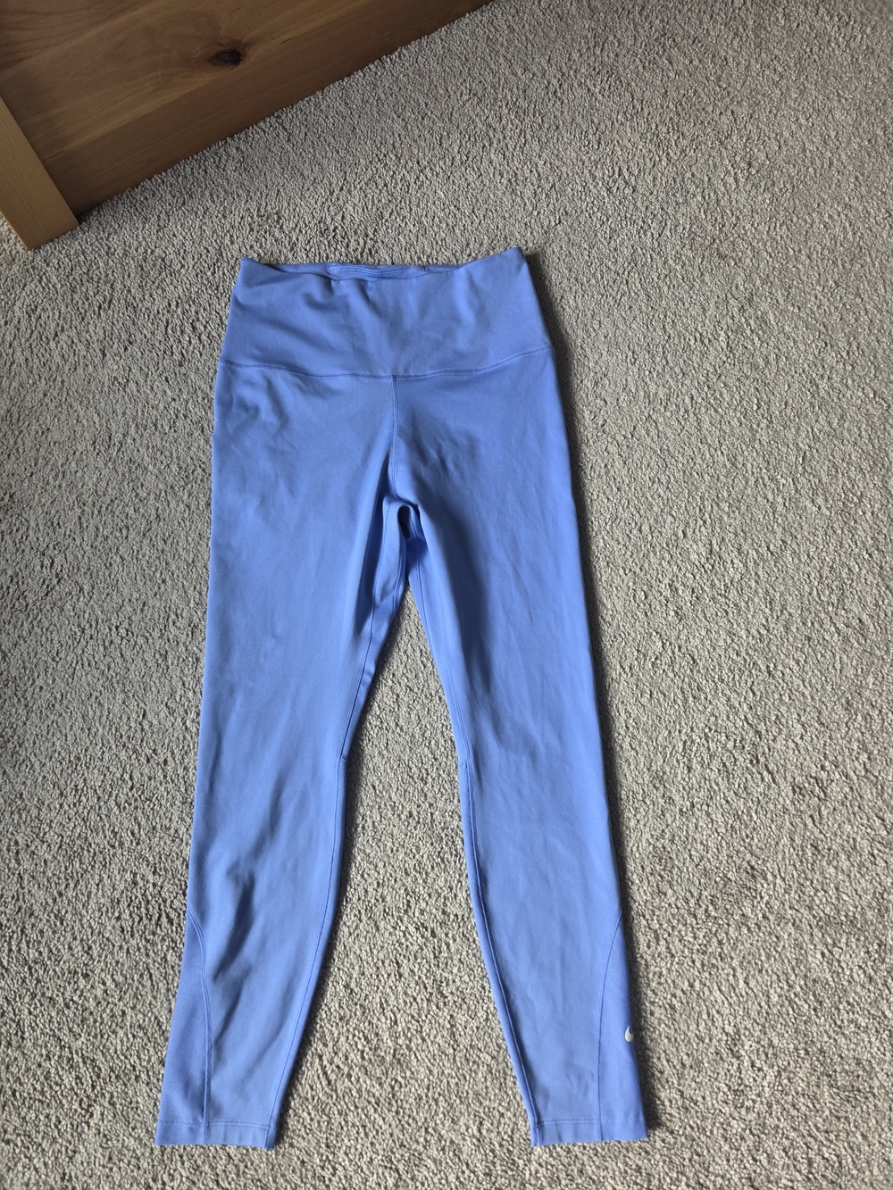 Nike Womans Blue High-Rise Active Leggings MEDIUM